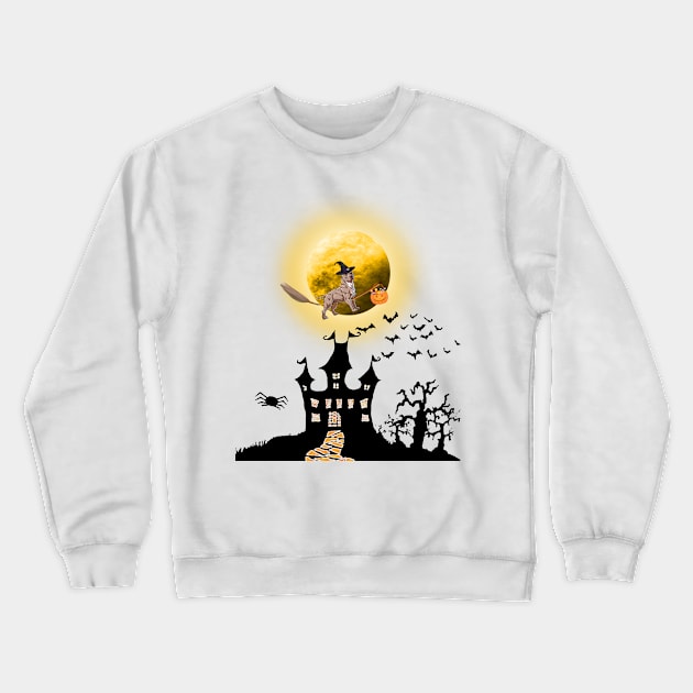 Halloween Pitbull Crewneck Sweatshirt by Komlin